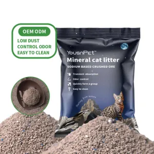 منتج جديد رمل القط كفاءة إزالة الروائح الكريهة الصخور البركانية مكسورة فضلات القططProduct Cat Sand Efficient Deodorization Volcanic