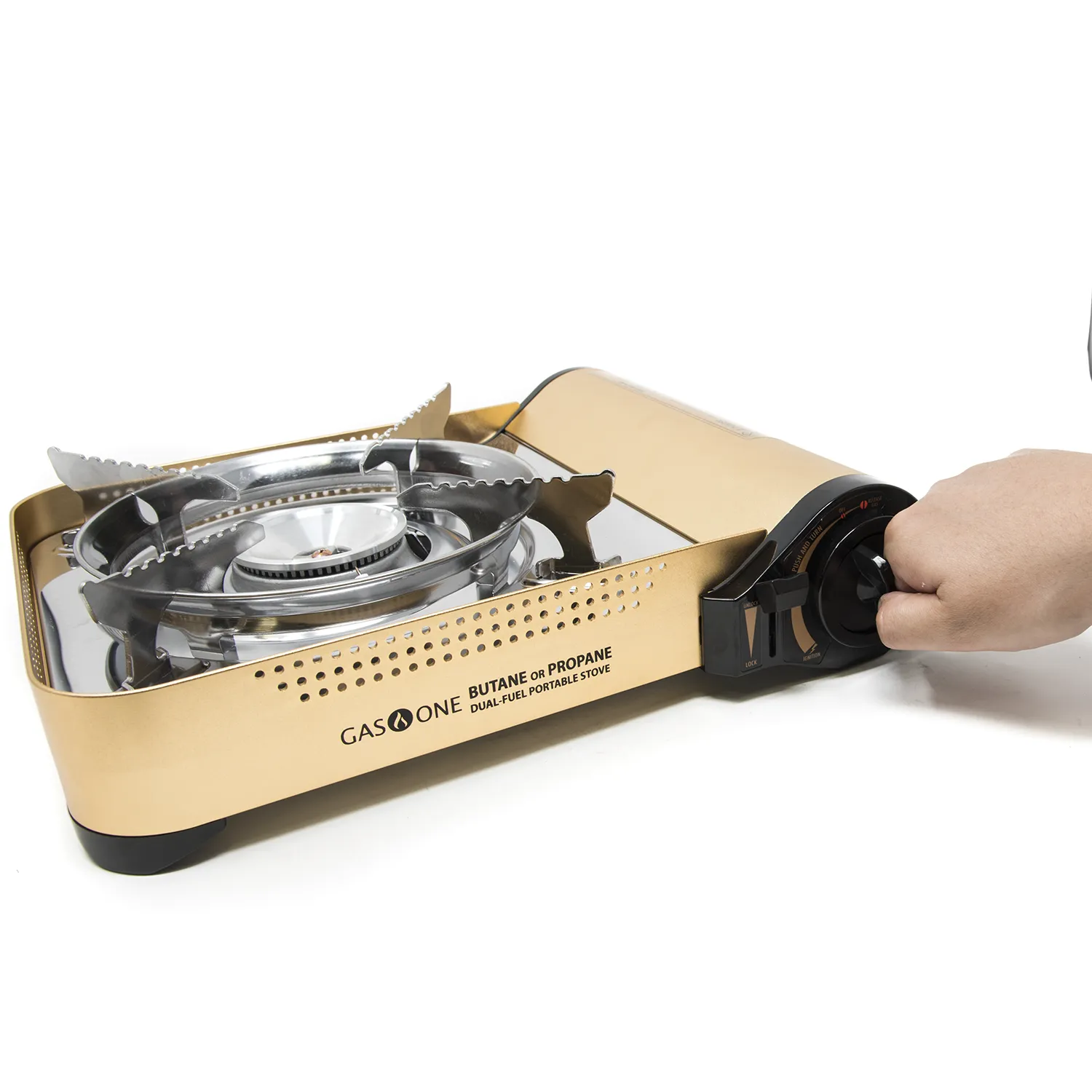 12,000 BTU PORTABLE DUAL FUEL CAMP STOVE