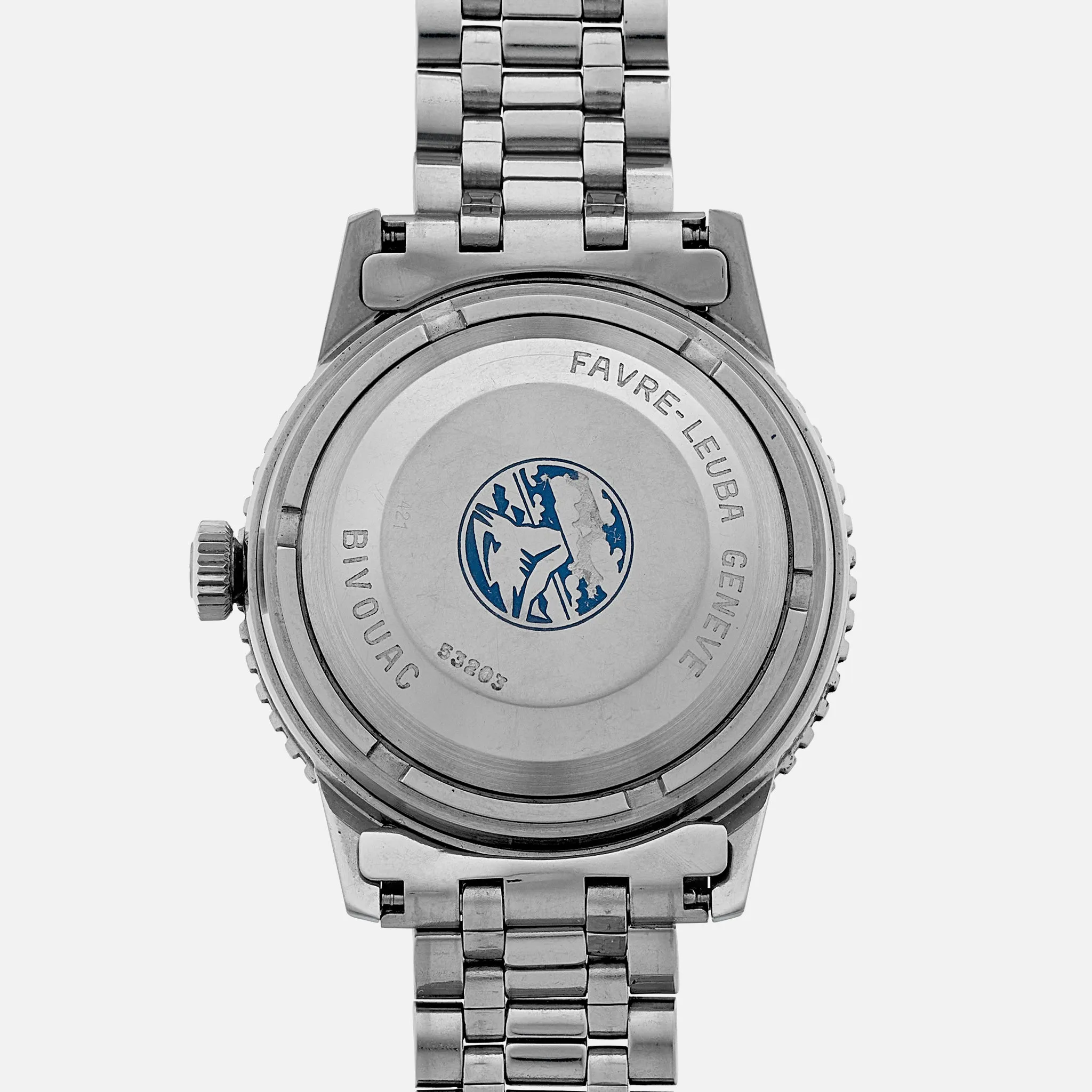 1960s Favre-Leuba Bivouac Ref. 53203 On JB Champion Bracelet