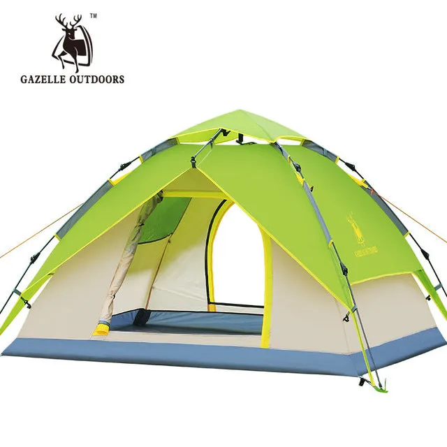 3-4 person Tents Hydraulic automatic Windproof Waterproof Double Layer Tent