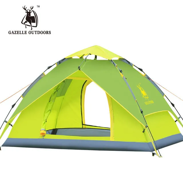 3-4 person Tents Hydraulic automatic Windproof Waterproof Double Layer Tent