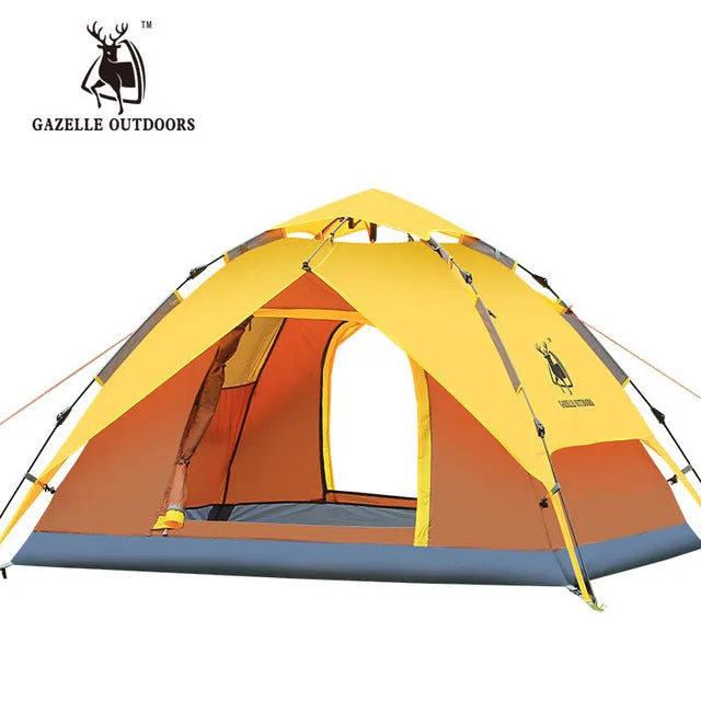 3-4 person Tents Hydraulic automatic Windproof Waterproof Double Layer Tent