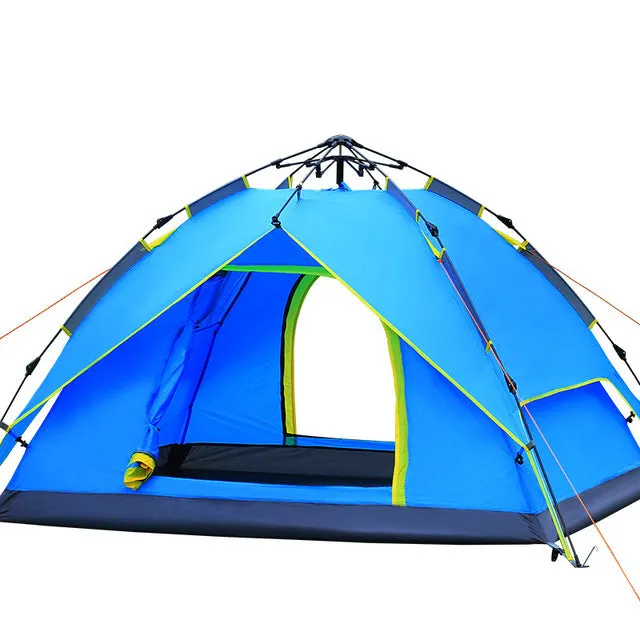 3-4 person Tents Hydraulic automatic Windproof Waterproof Double Layer Tent