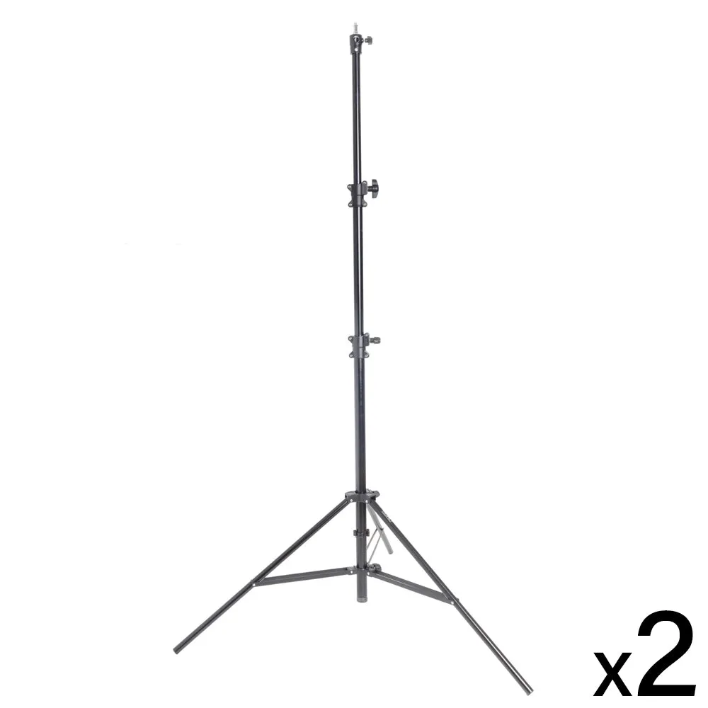 300cm Air Cushioned Master Black Light Stand 1/4" and 3/8" Spigot