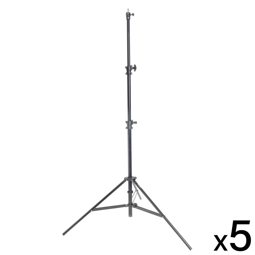 300cm Air Cushioned Master Black Light Stand 1/4" and 3/8" Spigot