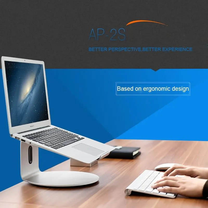 360° Rotating Aluminum Laptop Stand | Efficient Cooling