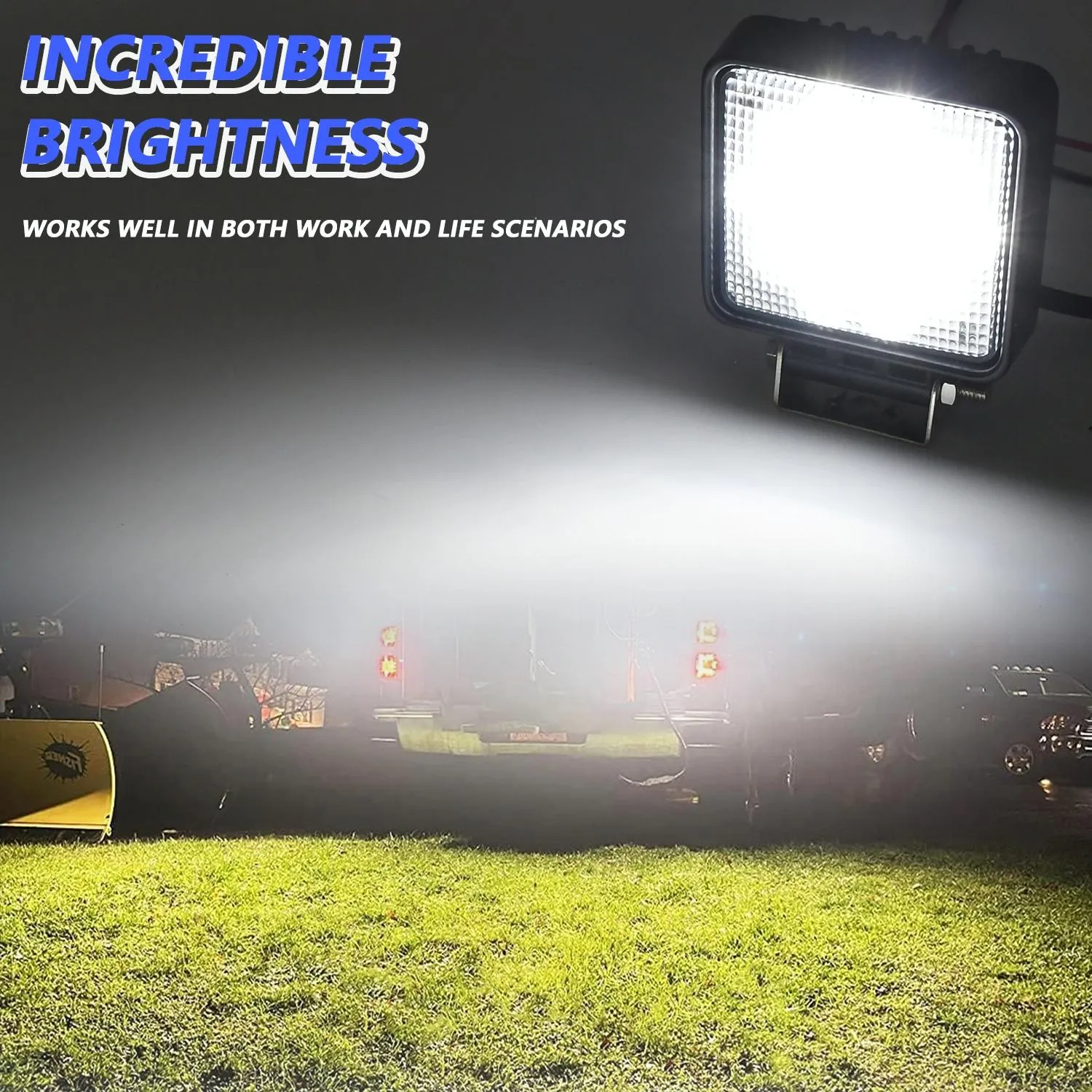 4 Inch 14W LED Floodlight | 9-30V | Mixed Luminous | With Wire Set