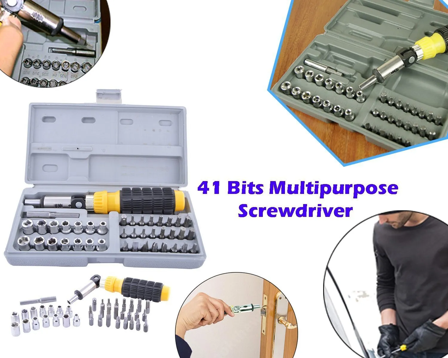 423 Socket and Screwdriver Tool Kit Accessories (41 pcs)