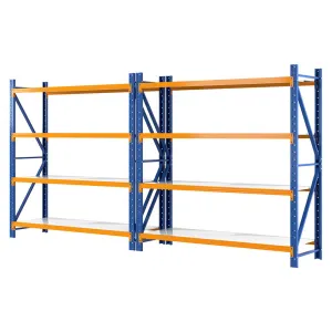 4M x 2M Garage Shelving | Warehouse Storage Rack | Orange