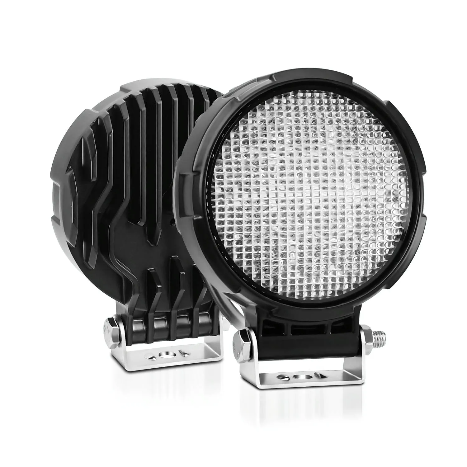 4" Round Work Light | 14W | 9-30V | Floodlight | Mixed Luminous | With Wire Set