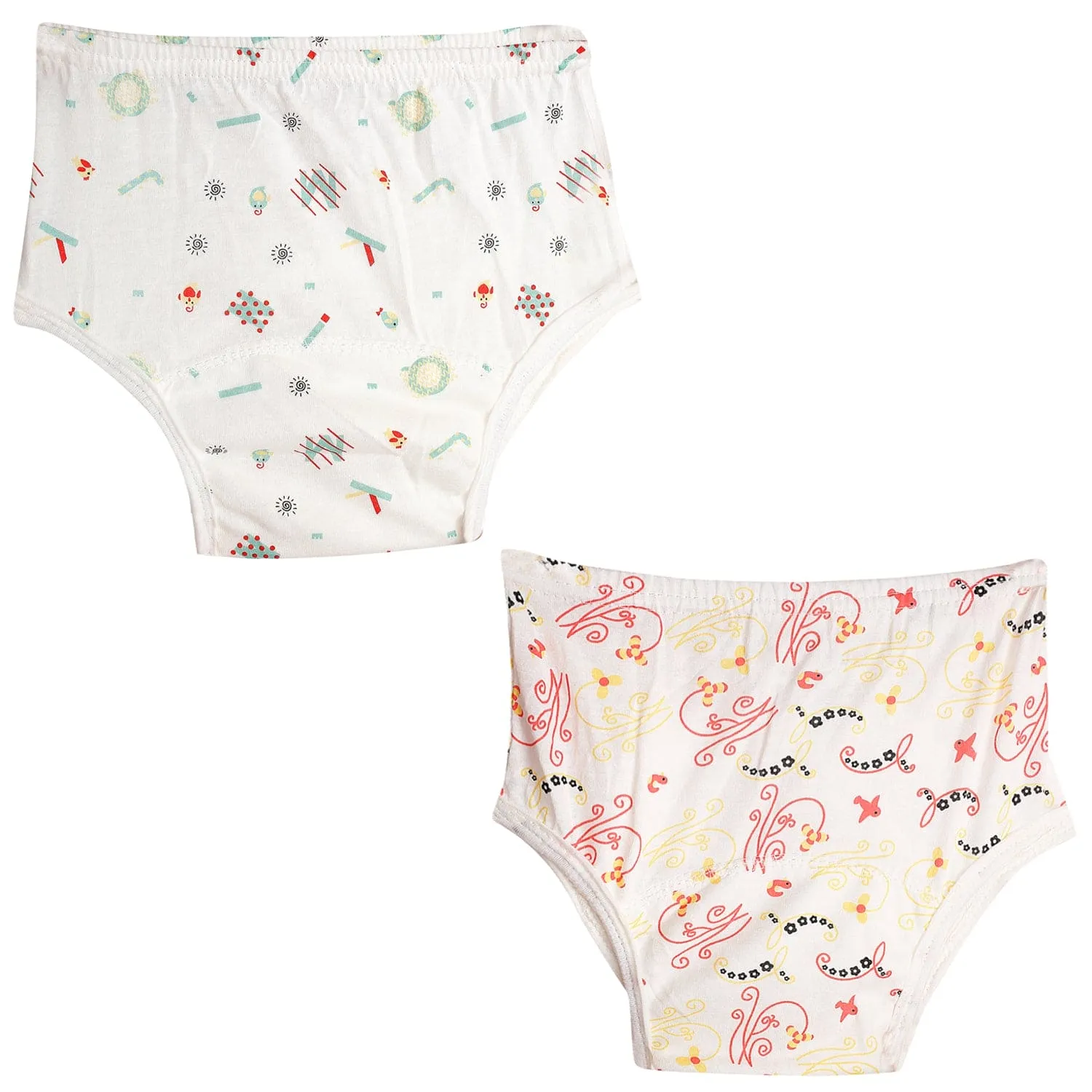 Adjustable & Washable Cloth Diaper Panty 2 Pk Abstract Multicolour