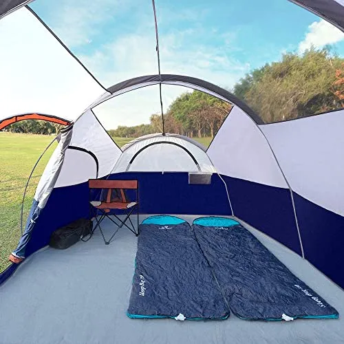 CAMPROS CP Tent-8-Person-Camping-Tents, Waterproof Windproof - Blue