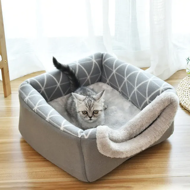 Comfortable House Removable Small Dog Bed Cave