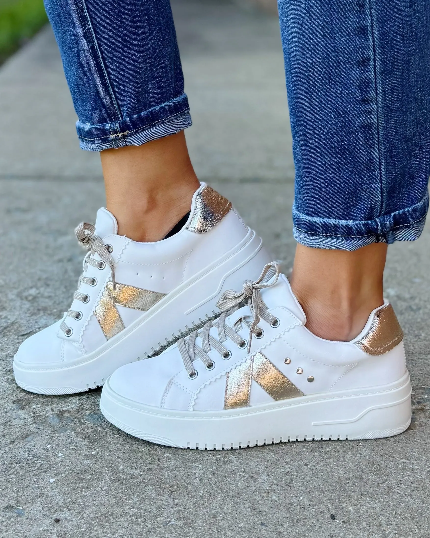 Corky's Tailgate Sneaker in Gold