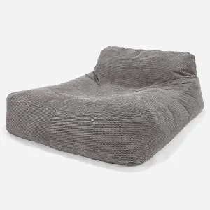 Double Day Bed Bean Bag - Pom Pom Charcoal Grey