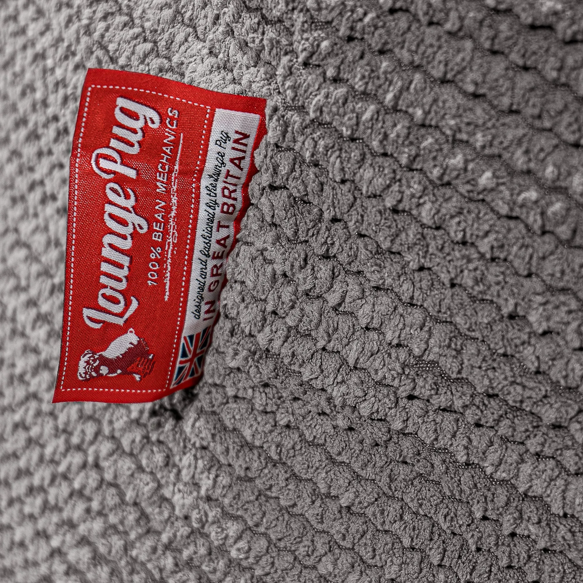 Double Day Bed Bean Bag - Pom Pom Charcoal Grey