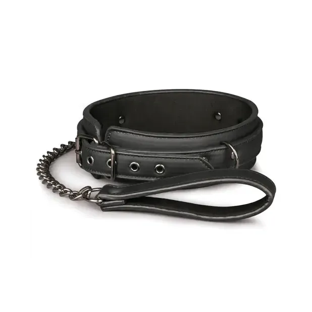 Easy Toys Fetish Collar w/Leash - Black