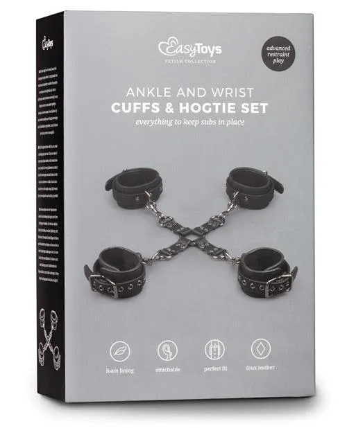 Easy Toys Hogtie W/hand & Anklecuffs - Black