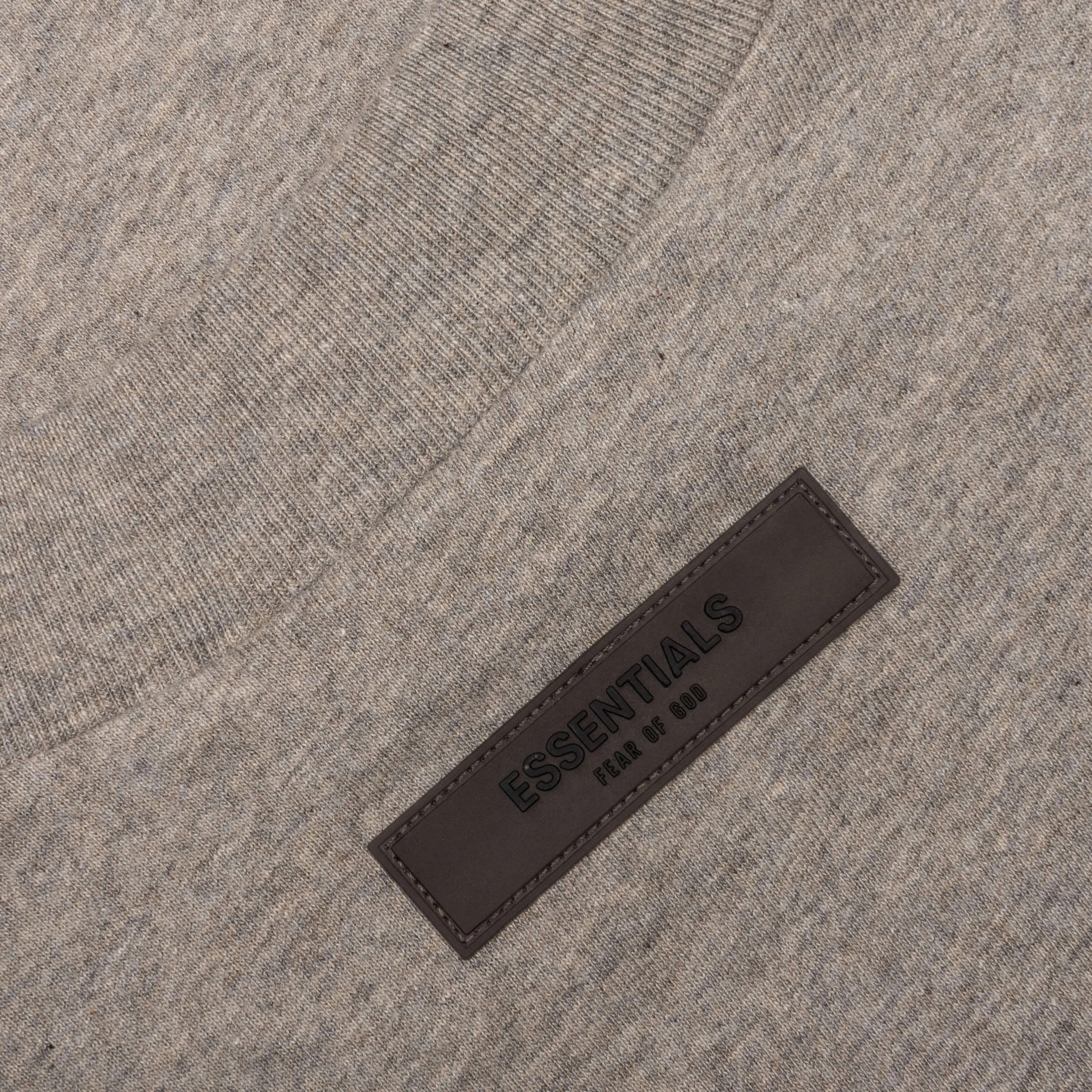 Essentials Kid's L/S Tee - Dark Oatmeal
