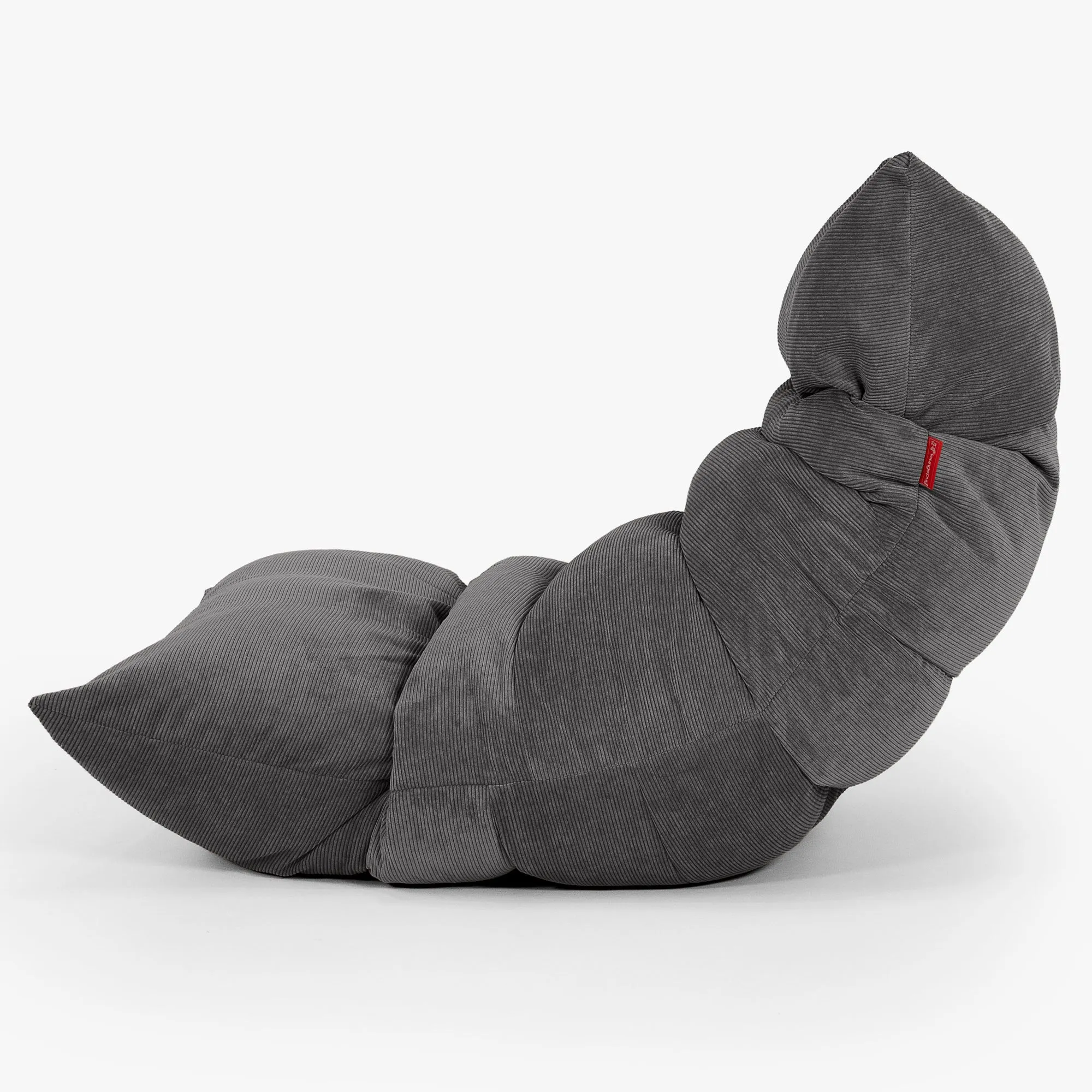Eva Lounger Bean Bag - Needlecord Charcoal