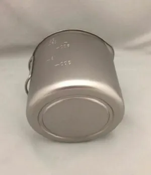 Evernew Titanium Ti Ultralight Mug Pot 900 950ml w/Pour Spout/Lid/Handles ECA539