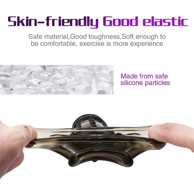 Flexible Glans Sleeve Silicone Reusable Penis Sleeve Penis Enlarger Extender Delay Ejaculation