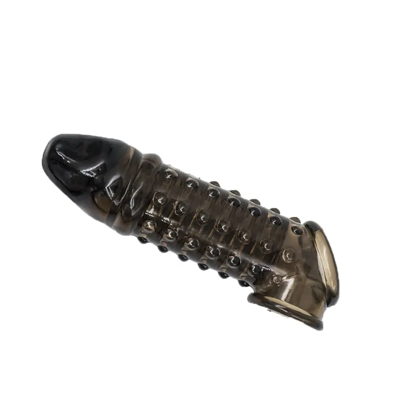 Flexible Glans Sleeve Silicone Reusable Penis Sleeve Penis Enlarger Extender Delay Ejaculation