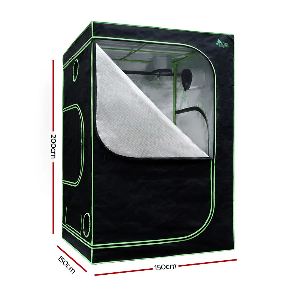 Grow Tent Light Kit 150x150x200CM 1200W LED 6" Vent Fan