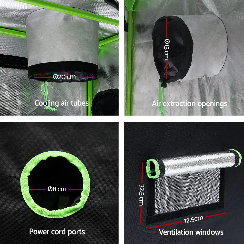 Grow Tent Light Kit 2000W LED 6" Vent Fan, Grow Tent Light Kit LED 2000W Full Spectrum 6" Vent