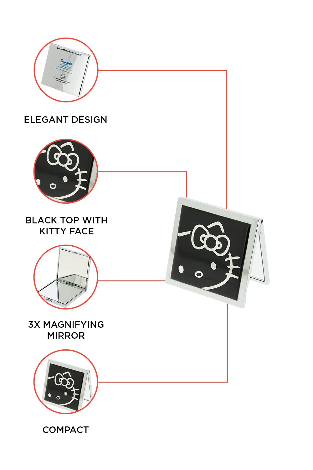 Hello Kitty Black Beauty Compact mirror