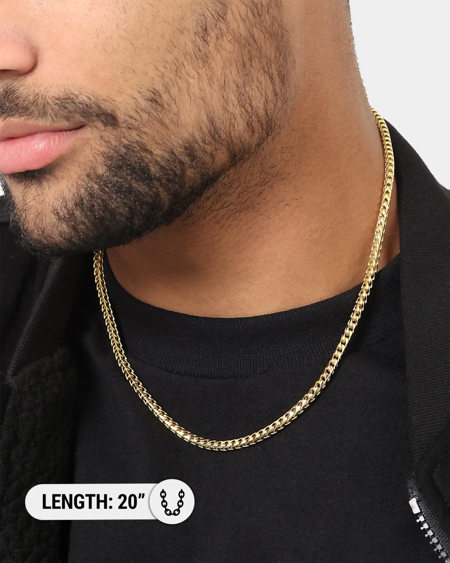 House Of Auric 3.7mm Franco Chain 18K Gold Vermeil