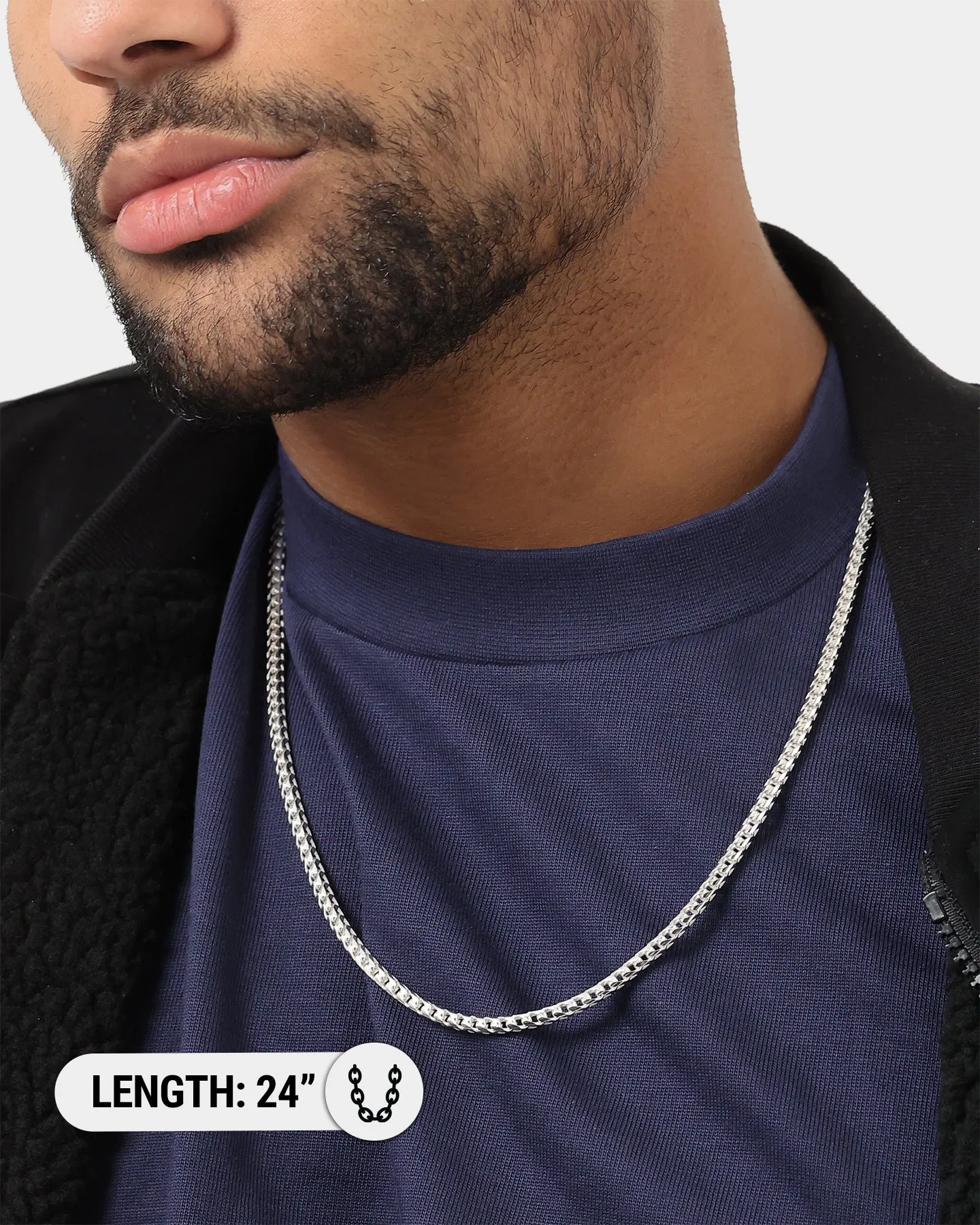 House Of Auric 3.7mm Franco Chain Sterling Silver