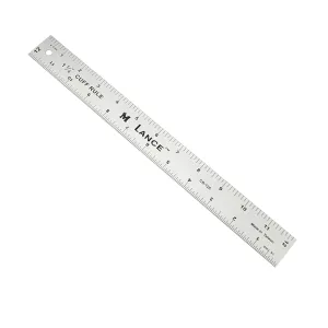 LANCE 12" X 1.25" ALUMINUM CUFF RULE
