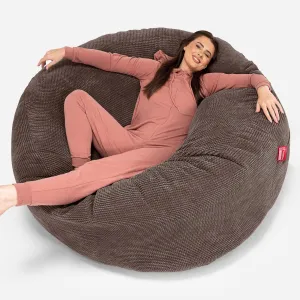 Mega Mammoth Bean Bag Sofa - Pom Pom Chocolate Brown