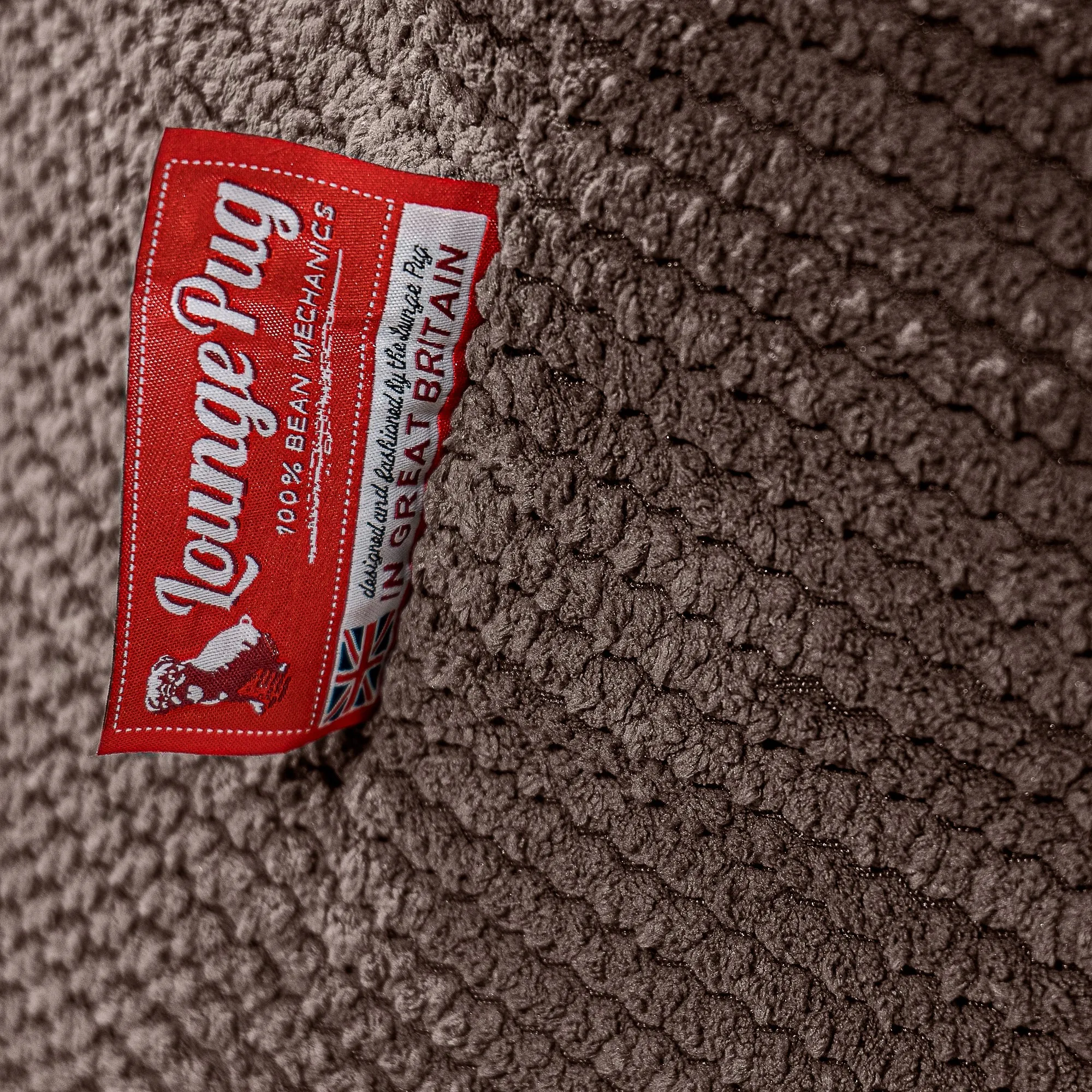 Mega Mammoth Bean Bag Sofa - Pom Pom Chocolate Brown
