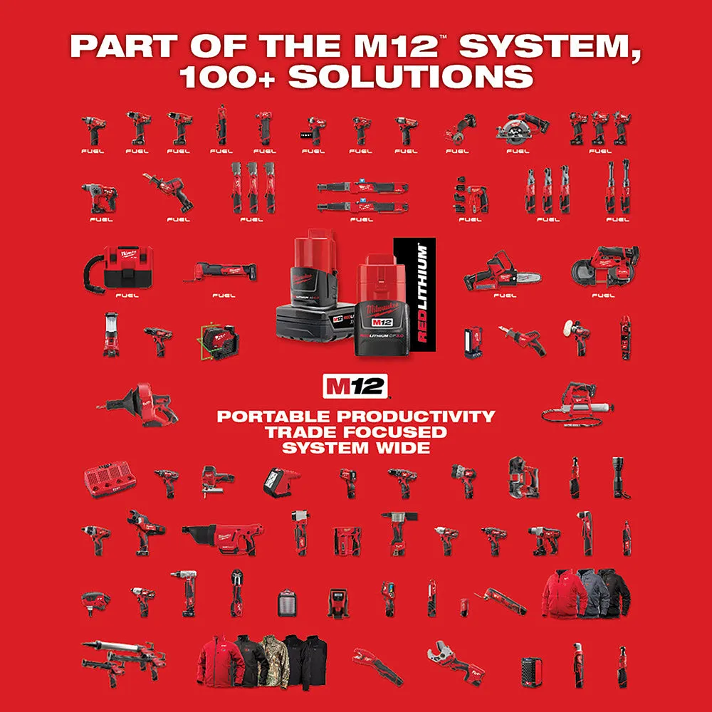 Milwaukee 48-11-2402 M12 XC Extended Run Time Battery Pack