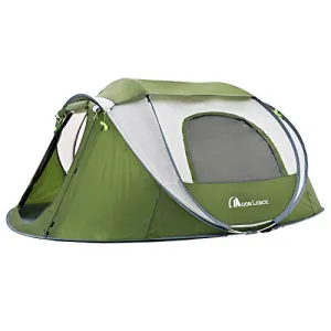 Moon Lence Pop up Tent 4 Person Camping Tent Waterproof Tent
