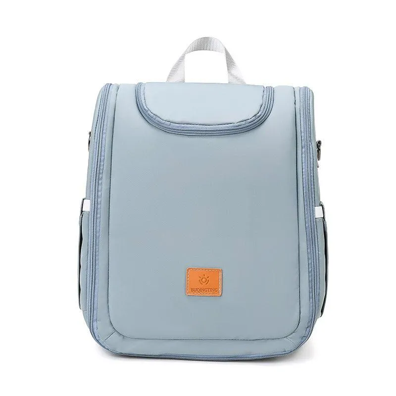 Multi-Function Baby Diaper Maternity Bag Backpack Bed Convertible To Crib Bed