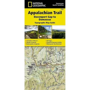 National Geographic Trails Illustrated Appalachian Trail: Davenport Gap to Damascus Map [North Carolina, Tennessee]