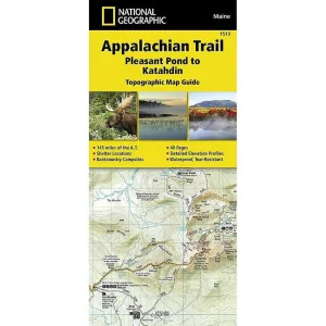 National Geographic Trails Illustrated Appalachian Trail: Pleasant Pond to Katahdin Map [Maine]