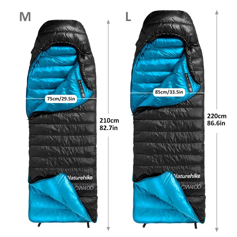 Naturehike CW400 Sleeping Bag Lightweight Goose Down Sleeping Bag Winter Sleeping Bag Ultralight