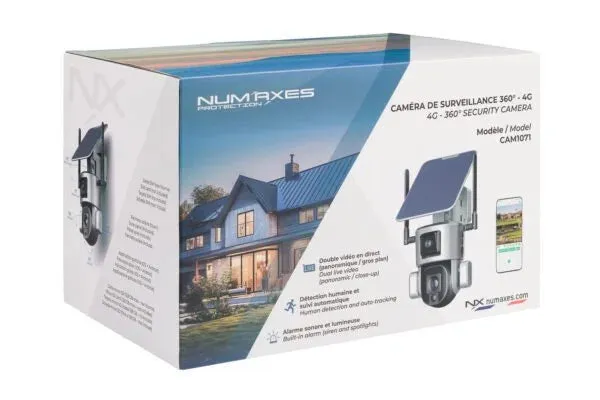 Num'axes CAM1071 Solar-Powered Surveillance Camera