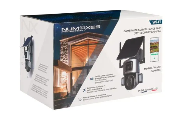 Num'axes CAM1073 Solar-Powered Surveillance Camera