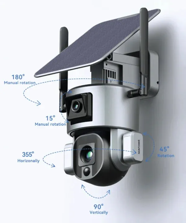Num'axes CAM1073 Solar-Powered Surveillance Camera