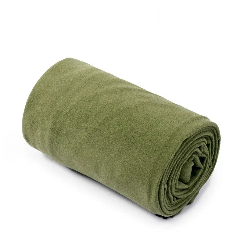 Portable Ultra-light Polar Fleece Sleeping Bag Outdoor Camping  Tent Bed Travel Warm Sleeping Bag