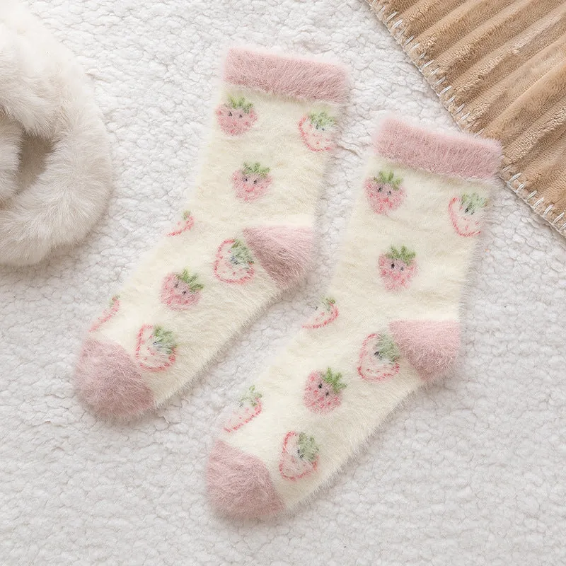 "Women's Thick Winter Floor Sleeping Socks for Ultimate Comfort"