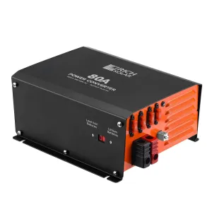 Rich Solar - 80 Amp Power Converter | 80A 120V Battery Charger | Overload, Overheat, Reverse Polarity Protection | Plug and Play