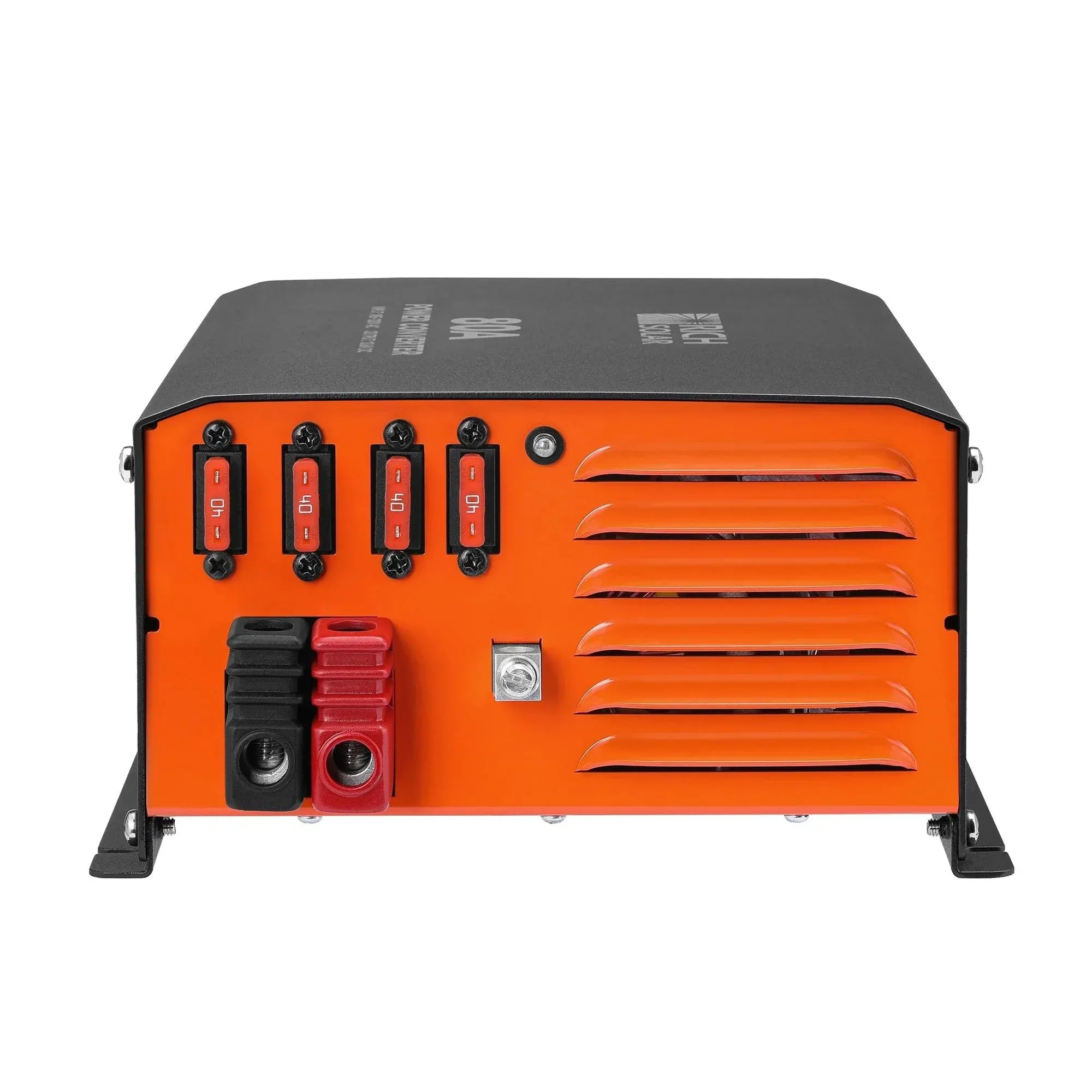 Rich Solar - 80 Amp Power Converter | 80A 120V Battery Charger | Overload, Overheat, Reverse Polarity Protection | Plug and Play