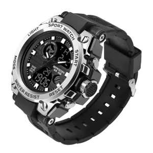 Sanda military windsome surface plate male Sanda 739 watch student fashion multi-function digital waterproof electronic watch