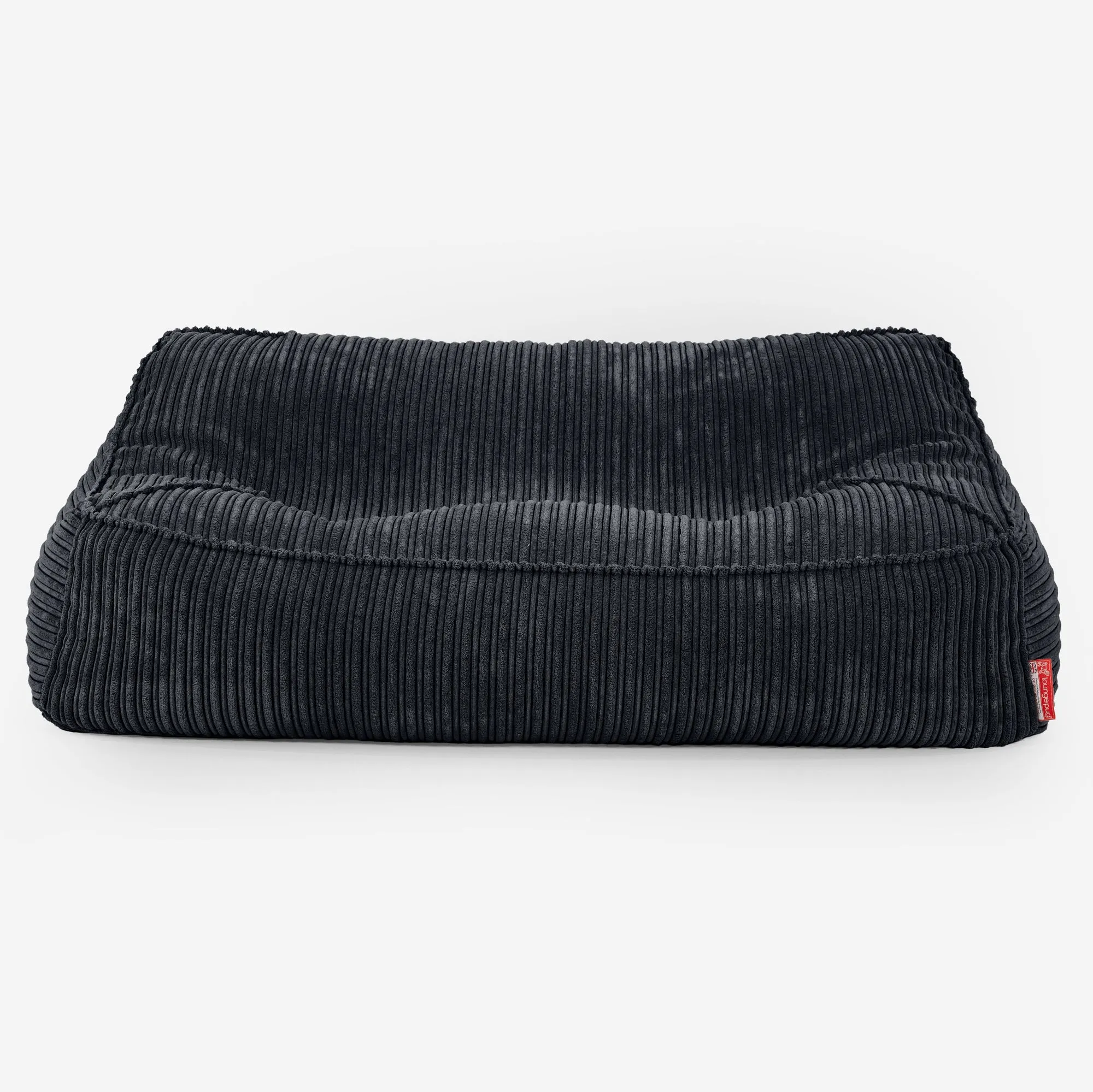 Sloucher Bean Bag Sofa - Cord Black